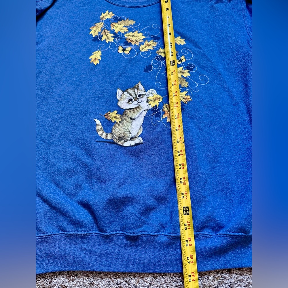 Vintage Jerzees Cat Sweatshirt - Picture 4 of 6